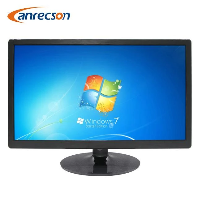 21.5 Inch Plastic CCTV Monitor With VGA HDMI And BNC Loop In And Out
